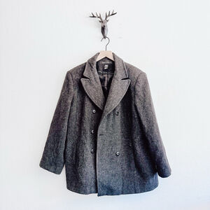 New York & Company Women's Gray Pea Coat Size 16